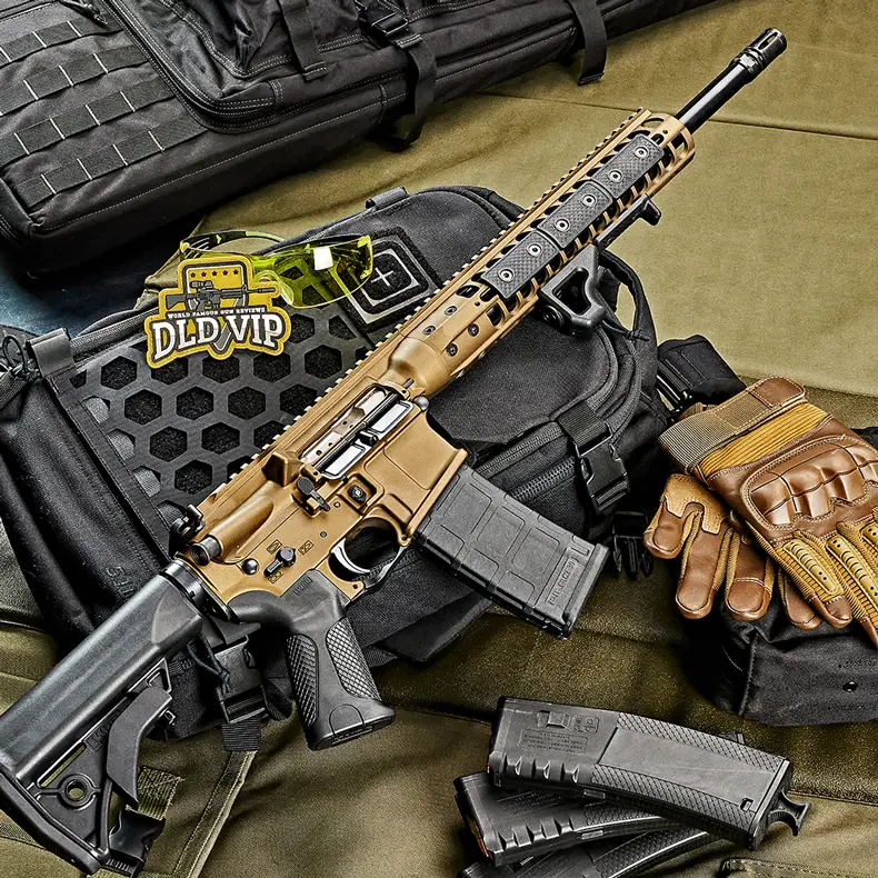 LWRC M6IC DI 300BLK 16.1" Burnt Bronze w/ Integral AFG - 1