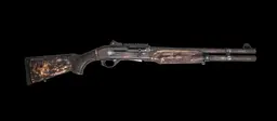 MAC Apocalypse 12GA Semi-Auto 3" 5+1 18.5" Distressed Cerakote + Engraved Stock - 1
