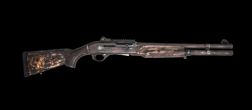 MAC Apocalypse 12GA Semi-Auto 3" 5+1 18.5" Distressed Cerakote + Engraved Stock - 1