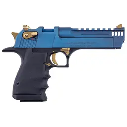 Magnum Research Desert Eagle L5 50AE 5" Pistol Carbo Blue/Black 7rd Semi-Auto with Gold Controls - 2