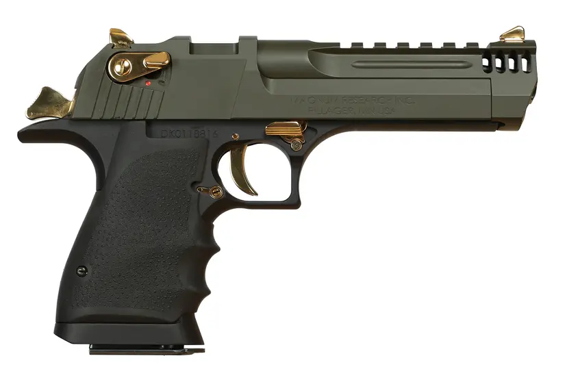 Magnum Research Desert Eagle L5 IMB Mil-Spec Green 50AE - 1