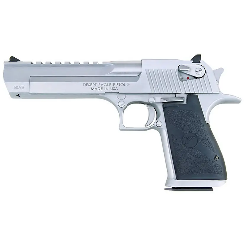Magnum Research Desert Eagle MK19 50AE 6" Brushed Chrome 7RD Full-Size Semi-Auto Pistol - 1
