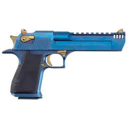 Magnum Research Desert Eagle MK19 50AE Carbo Blue Gold Sights - 3