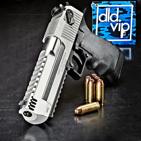 Magnum Research Desert Eagle MK19 50AE SS/BLK IMB - 1