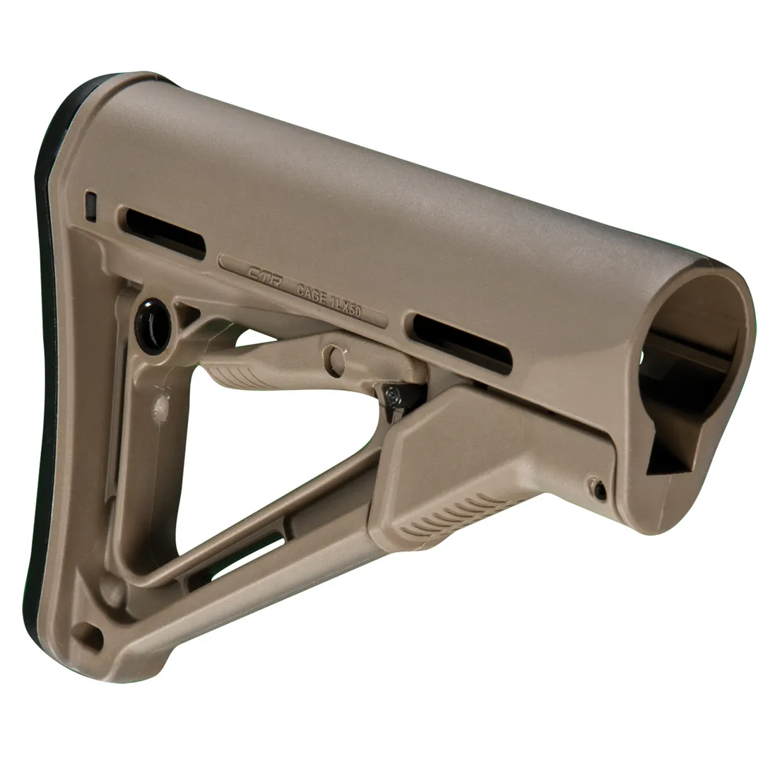 Magpul Industries CTR Carbine Stock FDE Fits Mil-Spec AR-15