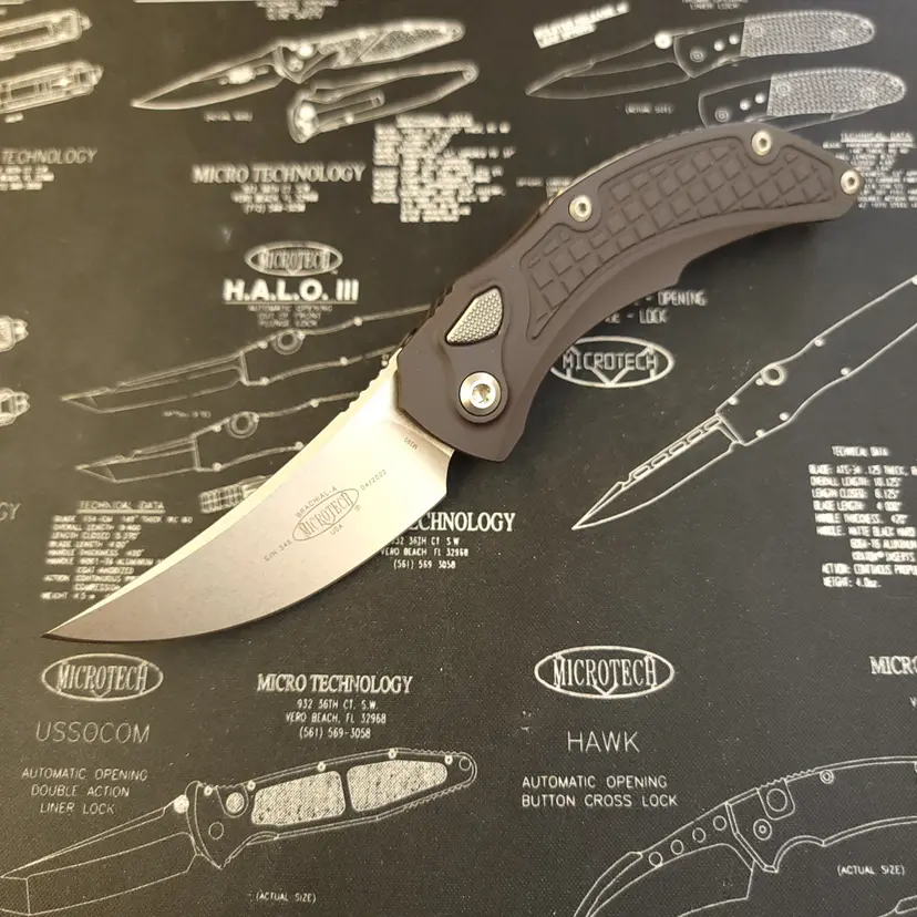 Microtech Brachial - Auto S/E Stonewash Standard 268A-10 - 1
