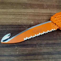 Microtech Combat Troodon Frag HS Rescue Cerakote Orange Full Serrated 601-3 CORHS Rescue - 2