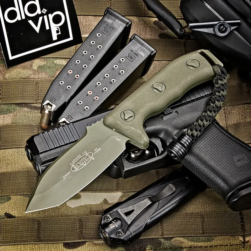 Microtech Currahee T/E Cerakote OD Green Standard 103-1 COD - 1