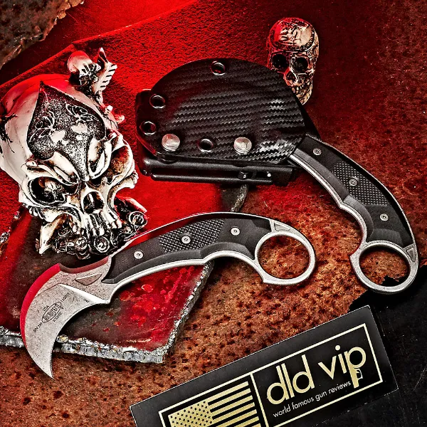 Microtech Iconic Fixed Right Hand Carry Stonewash Standard 118-10 R