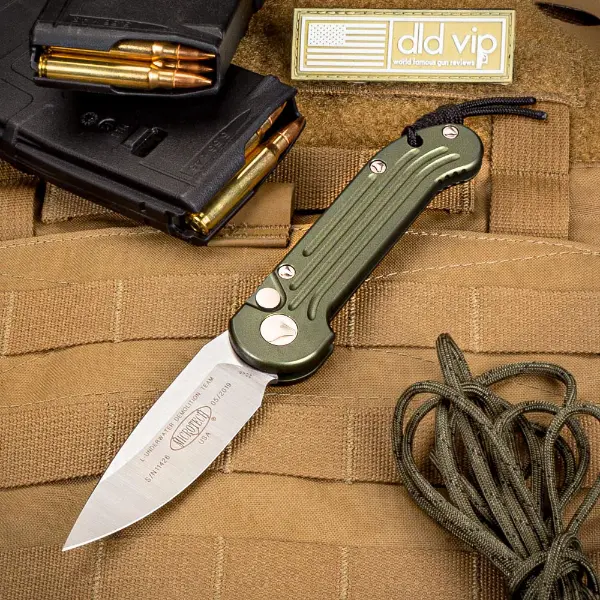 Microtech LUDT OD Green Satin Standard 135-4 OD - 1