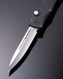 Microtech Marfione Select Halo IV Clip Point Stonewash Double Vapor Blast Stainless - 3