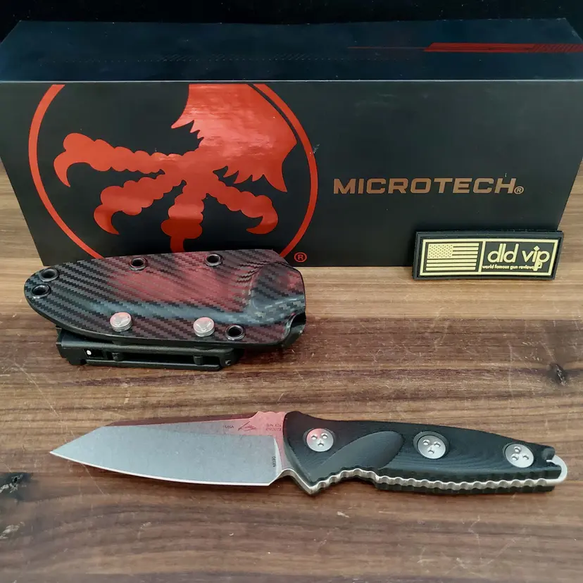 Microtech Socom Alpha Mini Warcom Stonewash Standard 93M-10 - 1
