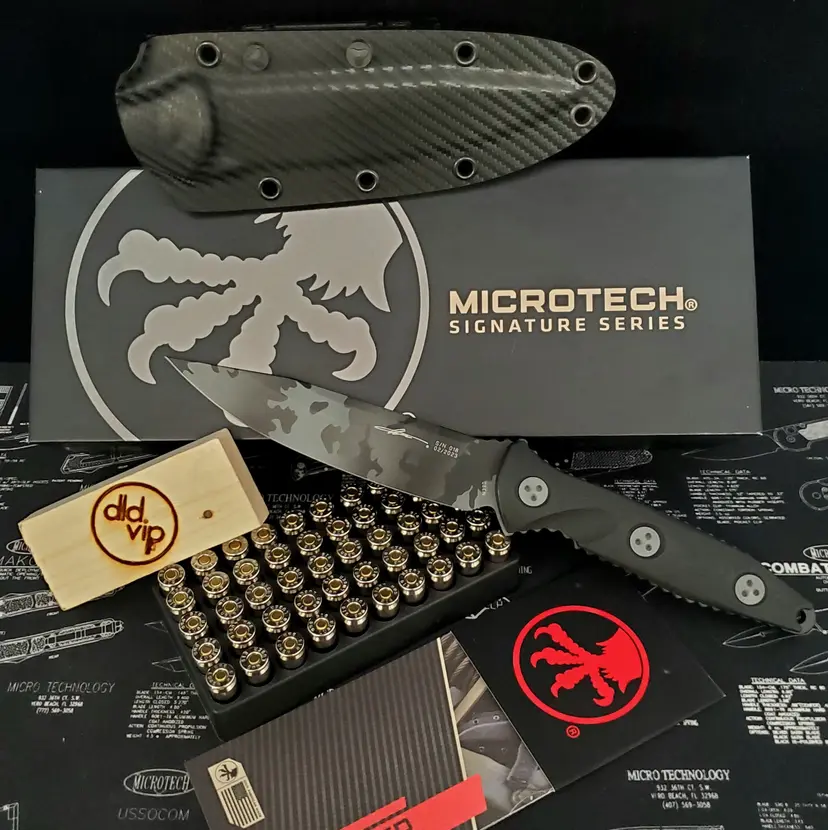 Microtech Socom Alpha S/E Signature Series Urban Camo Standard 113-1 UCS - 1