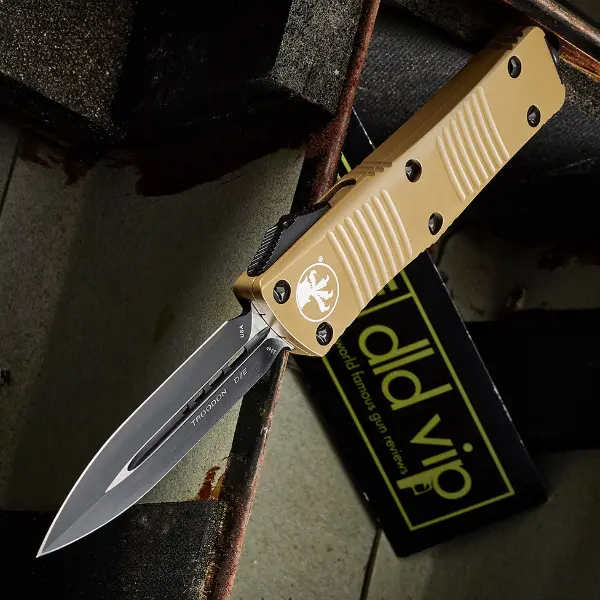 Microtech Troodon D/E Tan Standard 138-1 TA - 1
