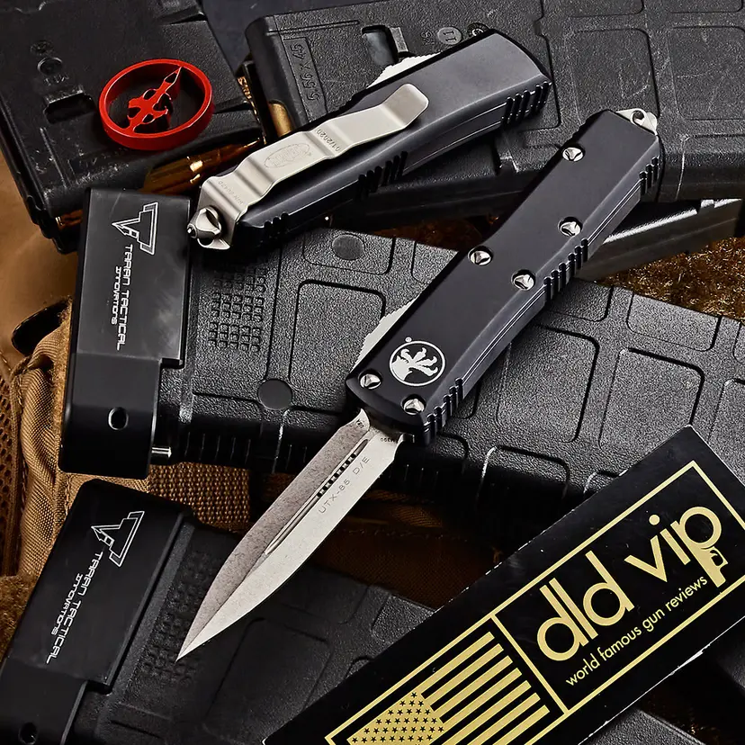 Microtech UTX-85 D/E Stonewash Standard 232-10 - 1