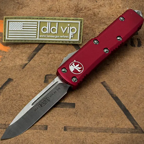 Microtech UTX-85 S/E Red Satin Standard 231-4 RD - 1