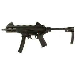 Military Arms Corporation MAC IX 9mm Semi-Auto Steel Frame Pistol 6.5in Threaded Barrel 30rd Black w Tailhook Brace 2 Mags - 2