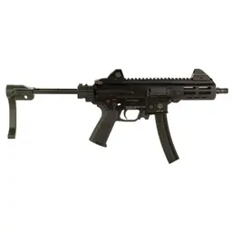 Military Arms Corporation MAC IX 9mm Semi-Auto Steel Frame Pistol 6.5in Threaded Barrel 30rd Black w Tailhook Brace 2 Mags - 3