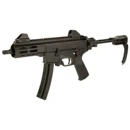 Military Arms Corporation MAC IX 9mm Semi-Auto Steel Frame Pistol 6.5in Threaded Barrel 30rd Black w Tailhook Brace 2 Mags - 4
