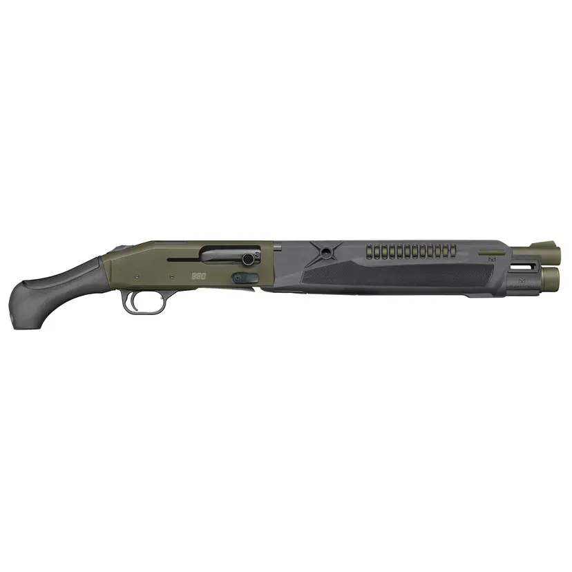 Mossberg 990 AfterShock SPX 12 Gauge Semi-Auto Pistol-Grip Shotgun 14.375in Barrel ODG Cerakote 5rd Optic Ready - 1