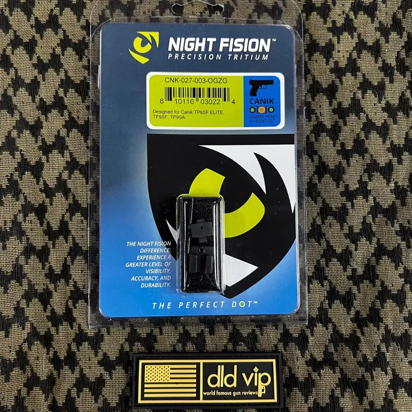Night Fision Perfect Dot Tritium Night Sights For Canik Square Rear - 1