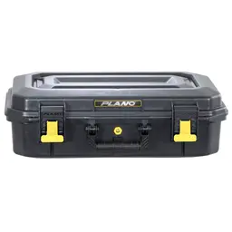 Plano All Weather 2 Four Pistol Hard Case with Pluck Foam, 18x10x5, Black/Yellow - 2