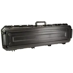 Plano All Weather 2 52" Long Gun Case – Lockable Hard Case with Customizable Foam, Black - 1