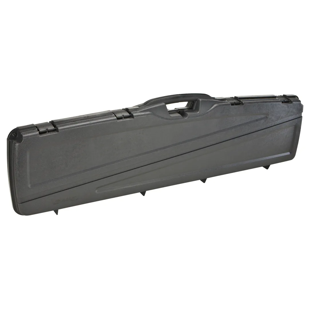 Plano Double Long Gun Case 4 Pack – Hard Rifle Storage with Foam Interior, Black, Fits 2 Guns