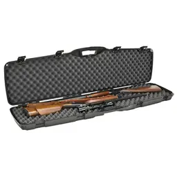 Plano Double Long Gun Case 4 Pack – Hard Rifle Storage with Foam Interior, Black, Fits 2 Guns - 2