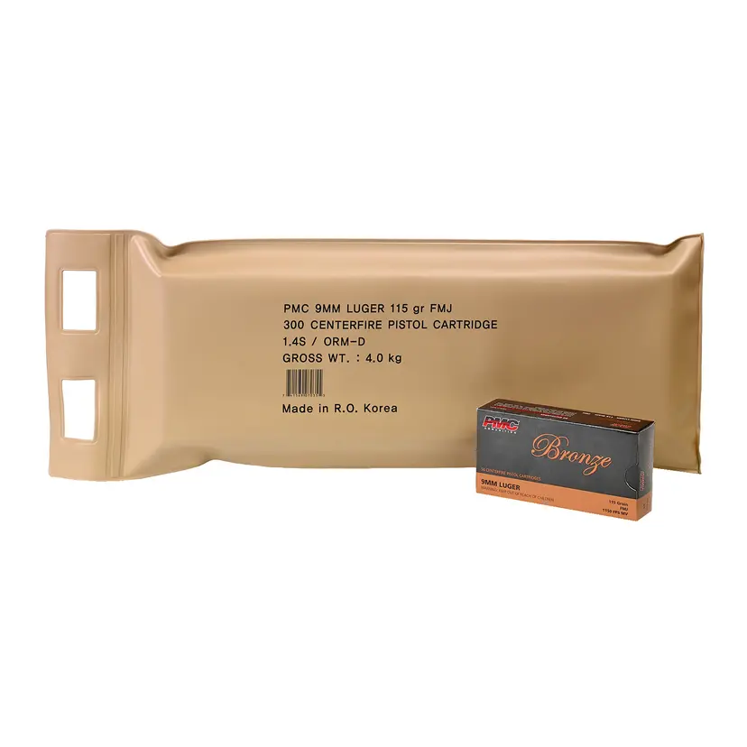 PMC Bronze 9mm 115Gr FMJ 300rd "Battle Pack" - 1