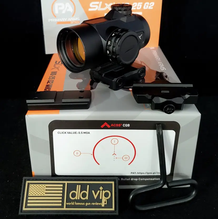Primary Arms SLx MD-25 Gen II Red ACSS CQB Reticle w/ AutoLive - 1