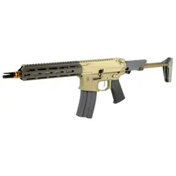 Q Honey Badger SBR 5.56 NATO 10in Threaded Barrel Semi-Auto SBR 30rd FDE Clear Anodized Collapsible Stock - 3