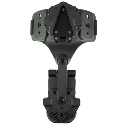 Rapid Force Dynamic Drop Leg Holster Black with Locking Belt Slide and Standard Buckle - 1