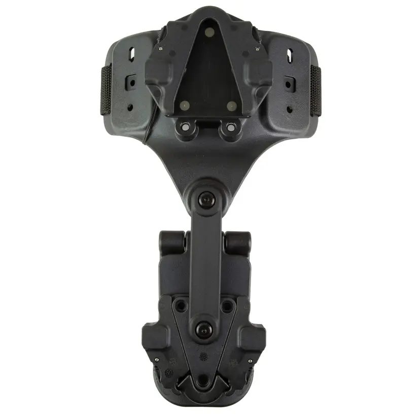 Rapid Force Dynamic Drop Leg Holster Black with Locking Belt Slide and Standard Buckle - 1