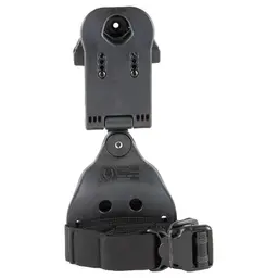 Rapid Force SDL Black Holster with Swivel Drop Leg and Locking Belt Slide – Standard Buckle - 1