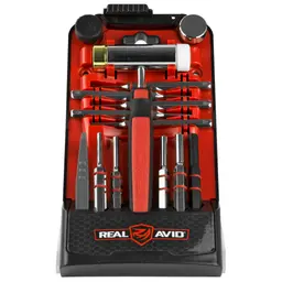 Real Avid Accu-Punch Hammer & Roll Pin Punch Set with Pin Alignment Tool and Stand-Up Case - 1