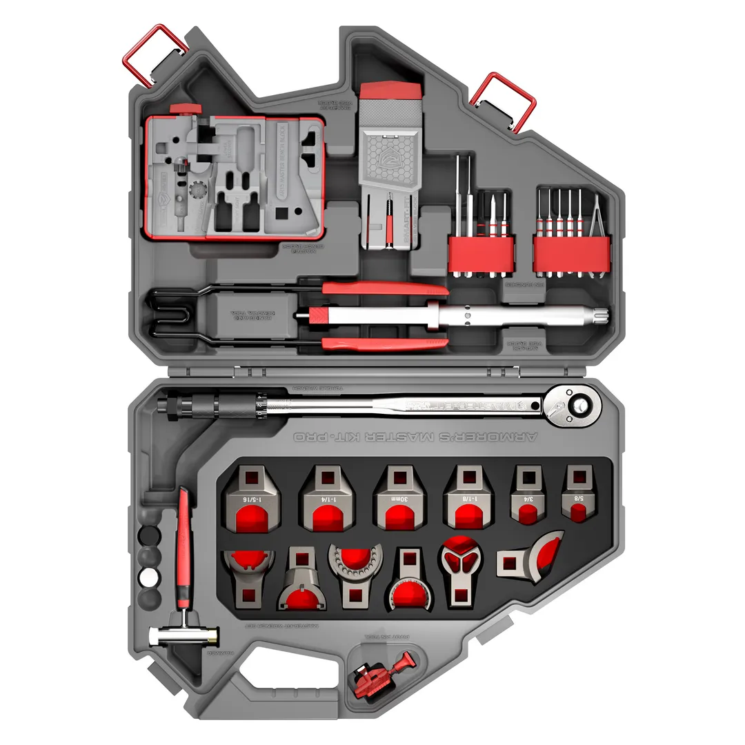 Real Avid AR15 Pro Armorer Master Kit – Complete AR15 Tool Set with Gray Carry Case