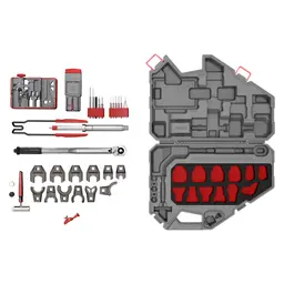 Real Avid AR15 Pro Armorer Master Kit – Complete AR15 Tool Set with Gray Carry Case - 2