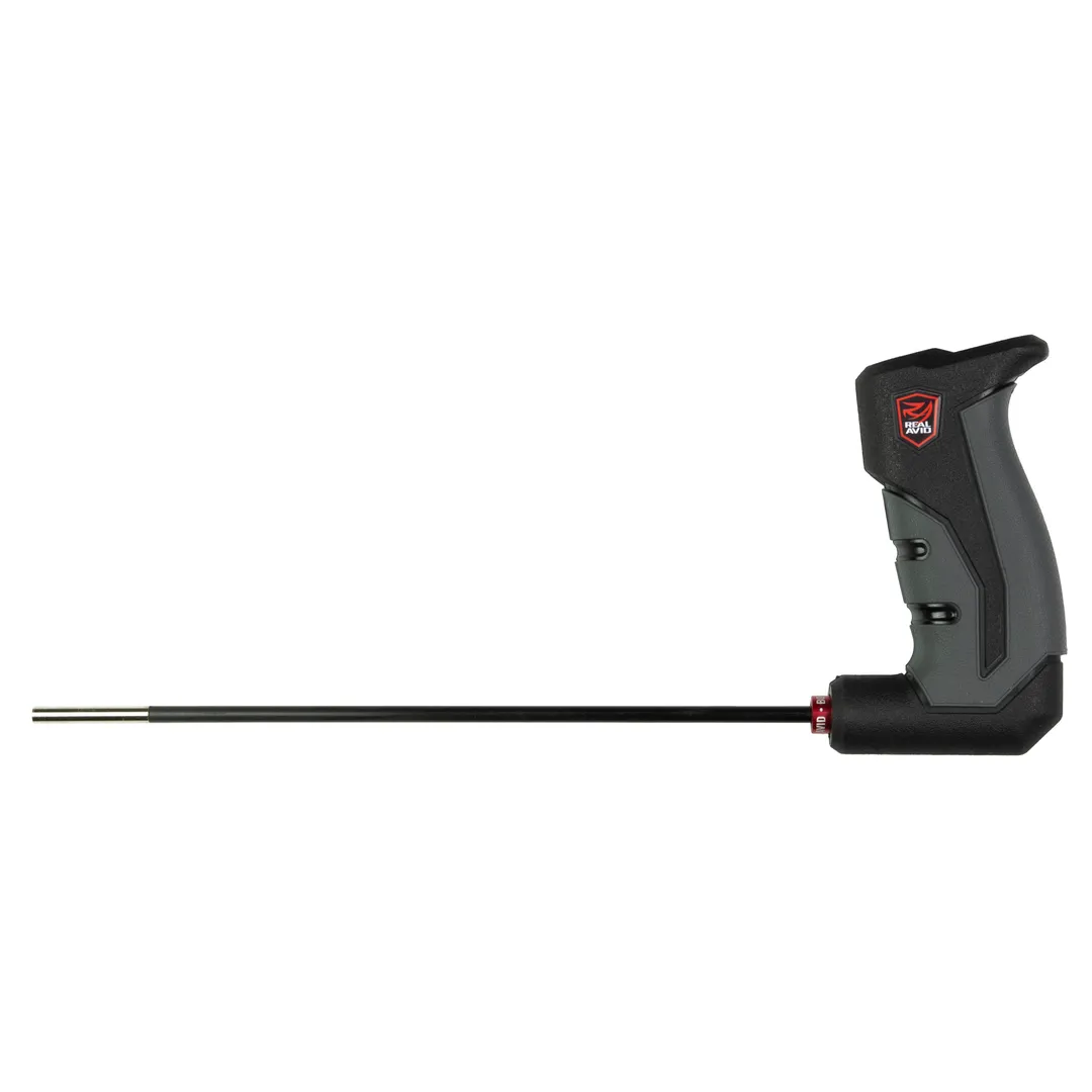 REAL AVID Bore-Max Carbon Fiber Handgun Cleaning Rod 9" – Comfort Grip Pistol Cleaning Tool
