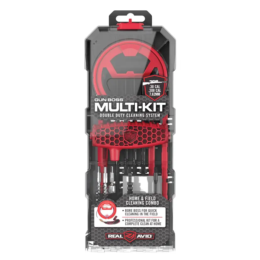 Real Avid Gun Boss Multi-Kit .308/7.62mm Professional Rifle Cleaning Kit for Home and Field - 1