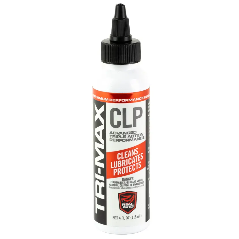 Real Avid TRI-MAX CLP Cleaner & Lubricant 4oz Squeeze Bottle – All-in-One Gun Cleaning Solution - 1