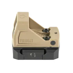 Viridian RFX11 3 MOA Micro Green Dot Red Dot Sight Flat Dark Earth with Instant-On and Shield Mount - 3
