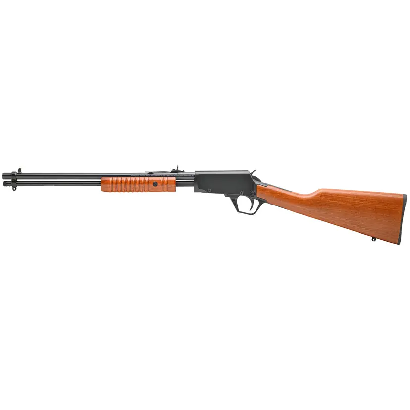 Rossi Gallery 22LR Pump Action Rifle 18" Barrel 15 Rounds Black Wood Stock Adjustable Sights - 1