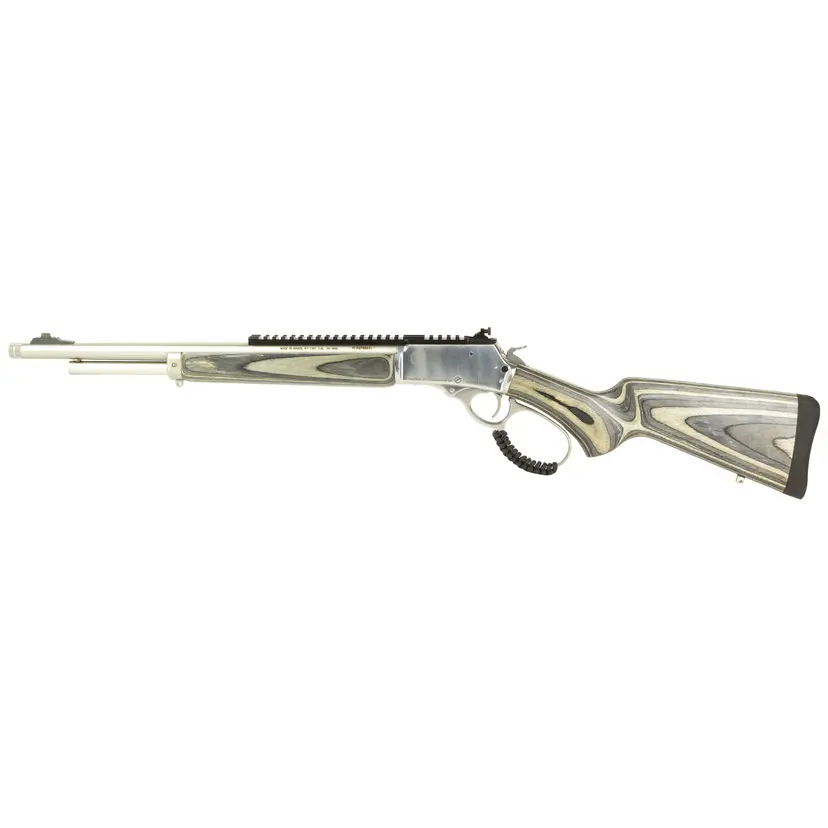 Rossi R95 Laminated 44 Magnum Lever Action Rifle 18" Barrel 8RD Matte Silver with Picatinny Rail & Ghost Ring Sight - 1