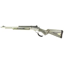 Rossi R95 Lever Action Rifle 45 Colt 18" Barrel 8RD Laminated Stock Matte Silver Ghost Ring Sight Picatinny Rail - 1