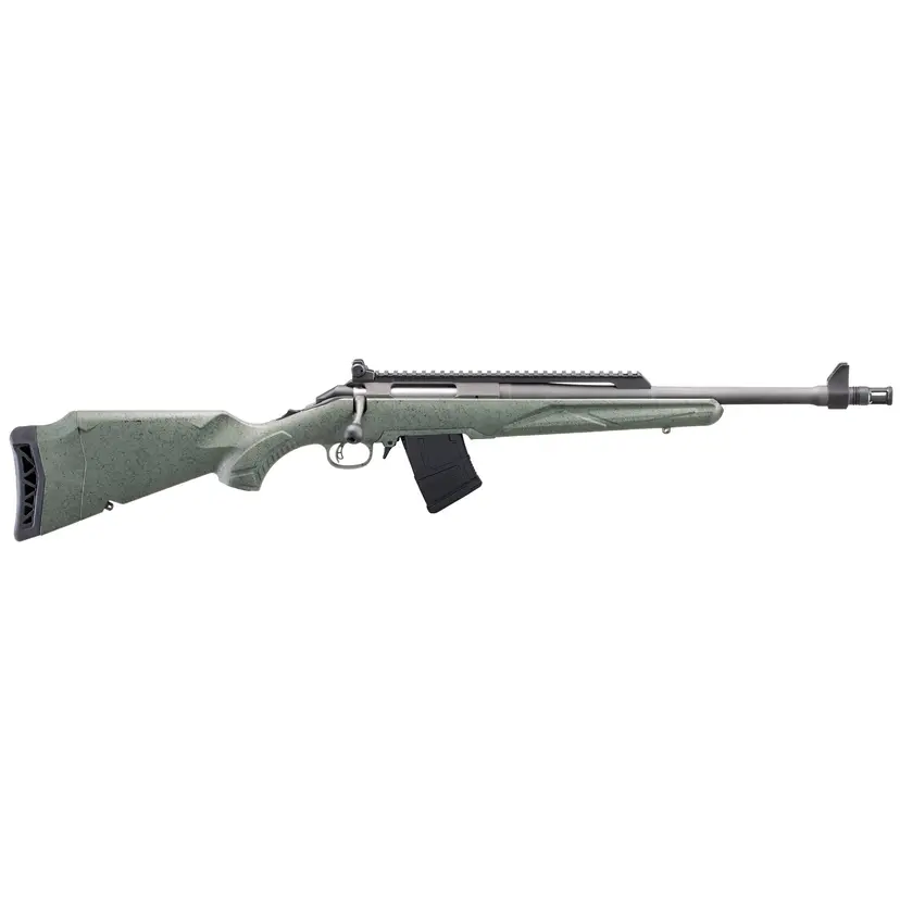 Ruger American G2 Scout Bolt-Action Rifle 7.62x39 16.1in Threaded Barrel 5/8x24 Cobalt Cerakote AR-Style Sights 10-Round - 1