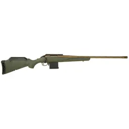 Ruger American Gen II Predator Bolt Action Rifle 204 Ruger 22in Spiral Fluted Threaded Barrel Burnt Bronze Cerakote Green Splatter Stock 10rd - 2