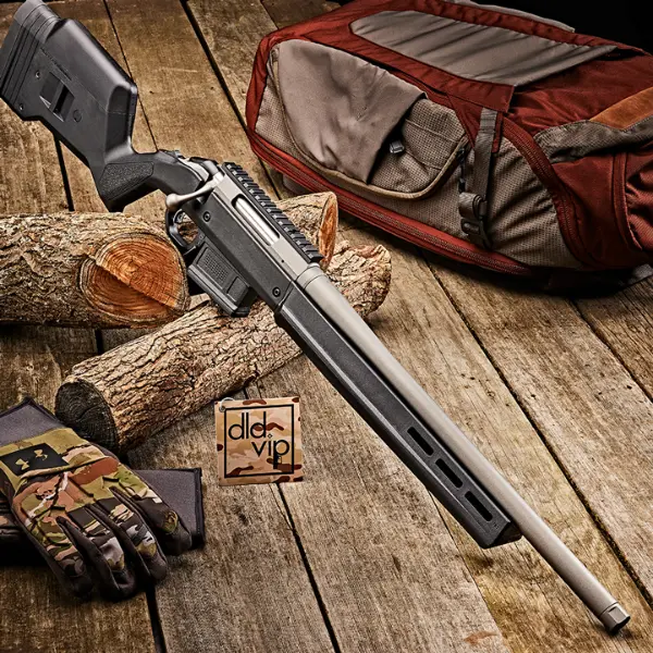 Ruger American TALO 6.5 Creedmoor 18" Silver Cerakote Magpul Hunter - 1
