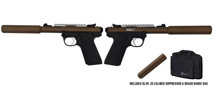 Ruger Mark IV 22/45 + Division 3 Suppressor 22LR Bronze - 1