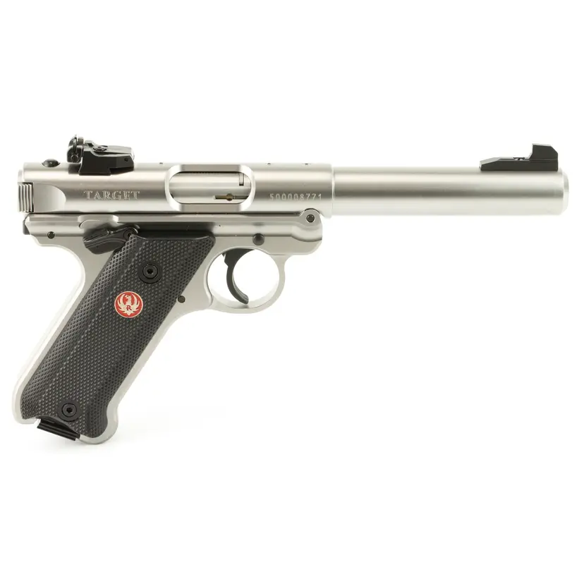 Ruger Mark IV Target 22LR Pistol 5.5" Stainless Steel - 1